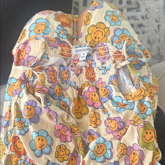 Posh Peanut Floral Jumpsuit - Orange and Purple - Picture 2 of 2